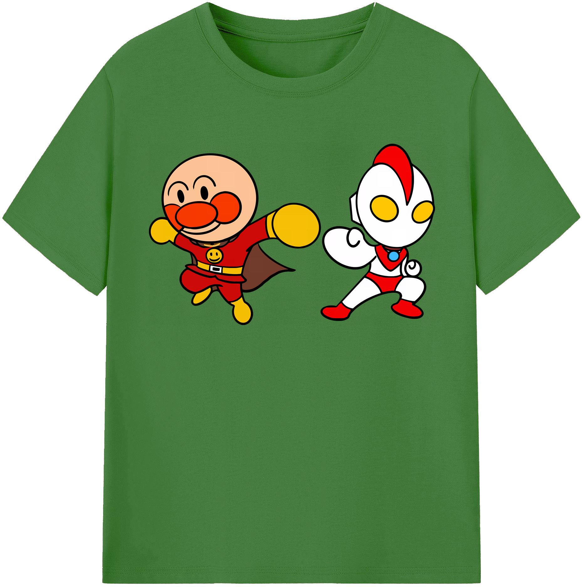 （画像用） アンパンマン Anpanman レディースカジュアルプリントTシャツ（綿100％）